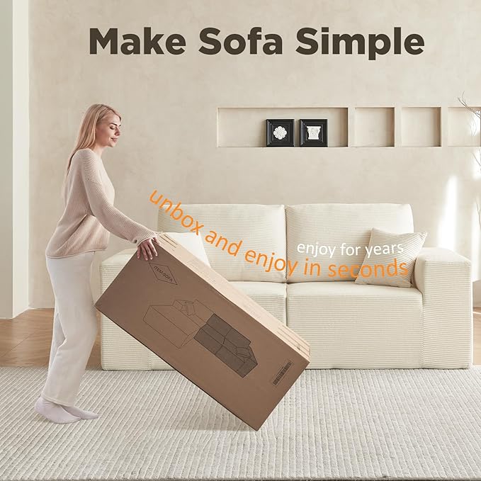 INGEROOM 79" Cloud Couch, Loveseat Sofa - Image 4