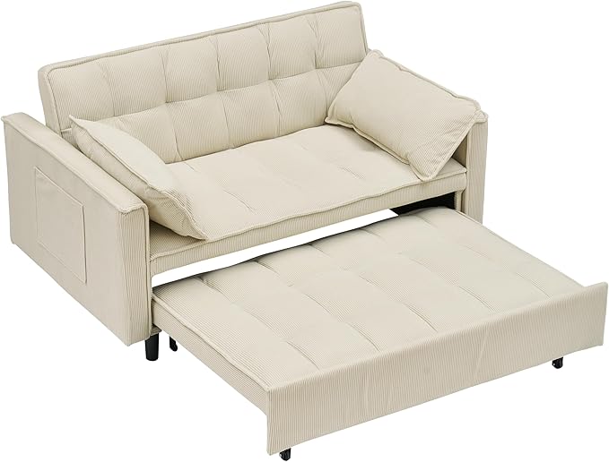 Ball & Cast Convertible Sofa Bed, Pull Out Loveseat Sleeper Sofa, Convertible - Image 10