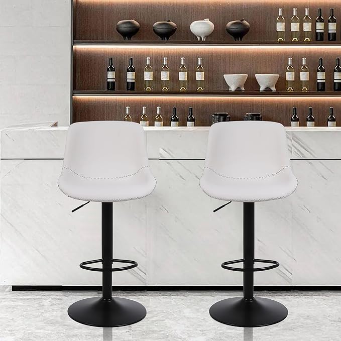 Bar Stools, Swivel Counter Height Barstools - Image 2