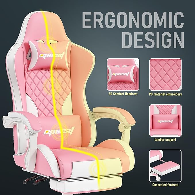 Gaming Chair, Ergonomic Computer Chairs - Image 5