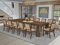 X12X2-008-28 - 13-Pc Dining Room Table Set includes an Extendable Rectangle by LuxebyEastWestFurniture