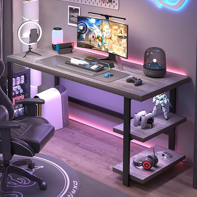 FOLUBAN Computer Desk, Modern Home Office Desk - Image 3