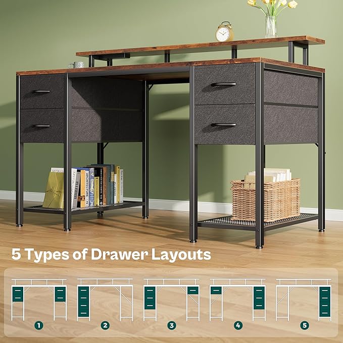 Huuger 55 inch Computer Desk - Image 8