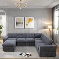 L Shaped Sectional Couches for Living Room, Modular Sectional Sofa by GlasFlength