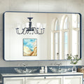 TokeShimi 60 x 36 Inch Blue Bathroom Vanity Mirror by RefinedBathroomAccessories