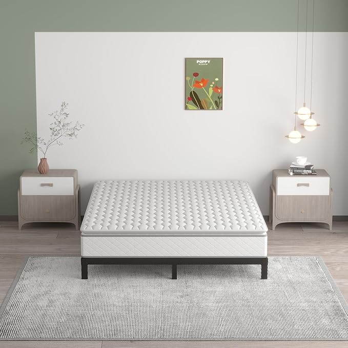 7 Inch Queen Bed Frame No Box Spring Need, Low Profile Metal Platform Bed Frame - Image 6