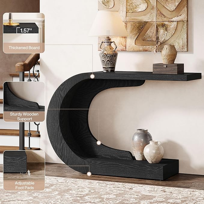 Tribesigns 43.3" Mid-Century Modern Console Table - Image 7