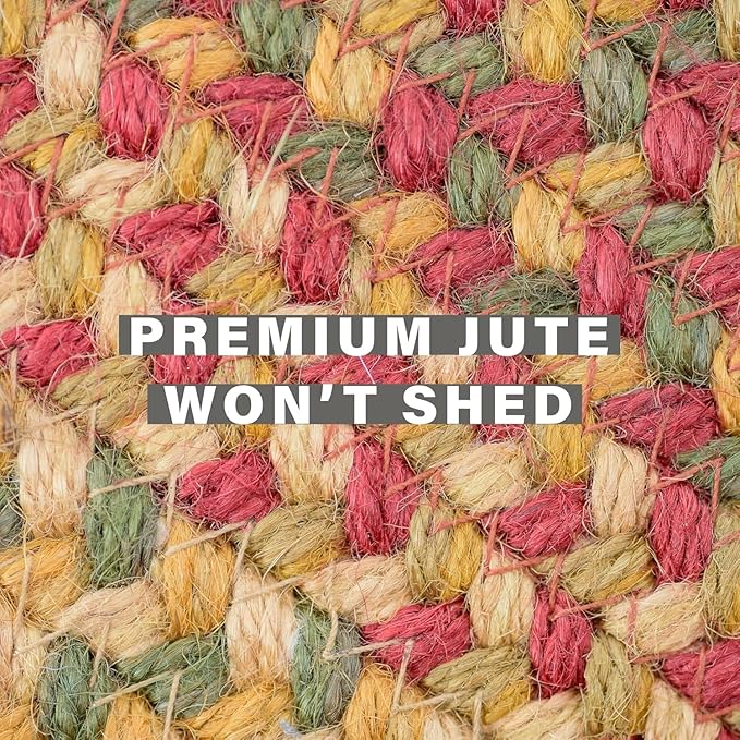 Cider Barn Cranberry Red Round Braided Rug, Dining Room, Everywhere - Image 5