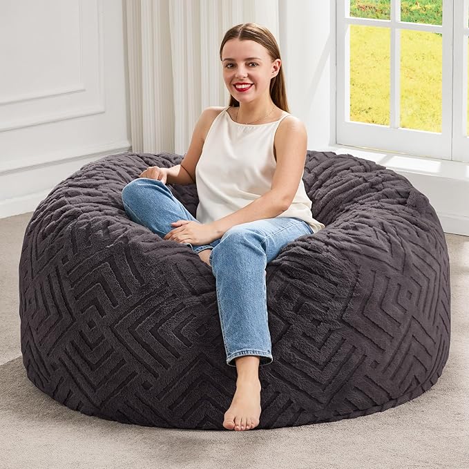 Hobestluk Bean Bag Chairs Adults Beanbag Chair by YourHomeDeservesMore