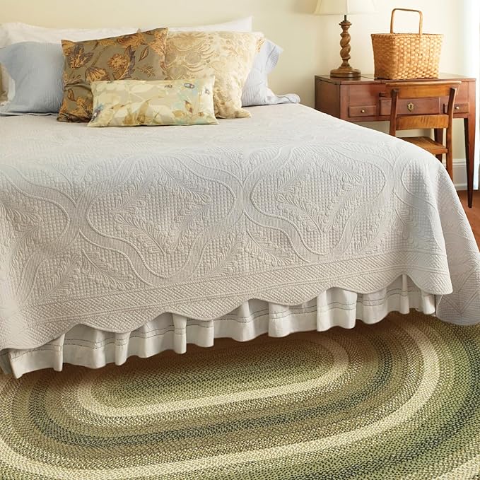 Homespice Pinecone Braided Oval Area Rugs 4x6' by Homespice