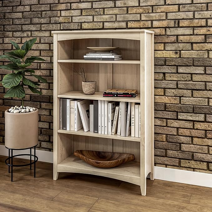 Camaflexi Shaker Style 4 Shelf Bookcase/Solid Wood / 48" High/Adjustable - Image 4