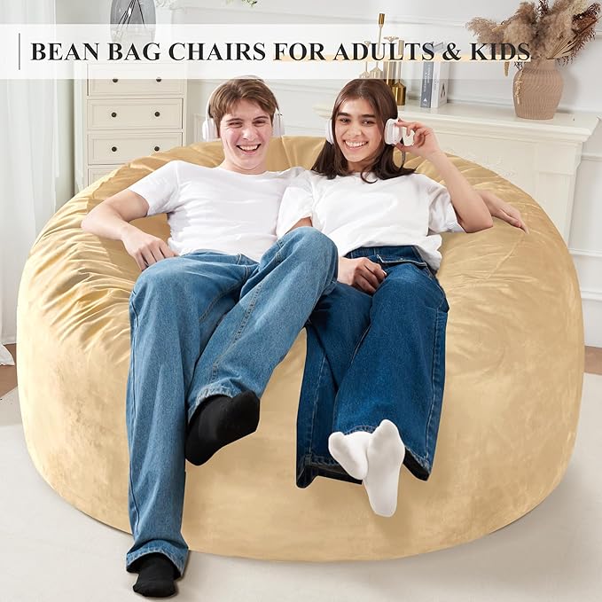 Homguava 5FT Bean Bag Chair Giant BeanBag - Image 4