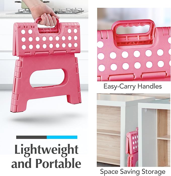 Handy Laundry - Folding Step Stool - Sturdy Enough Collapsible Stool to Support - Image 7