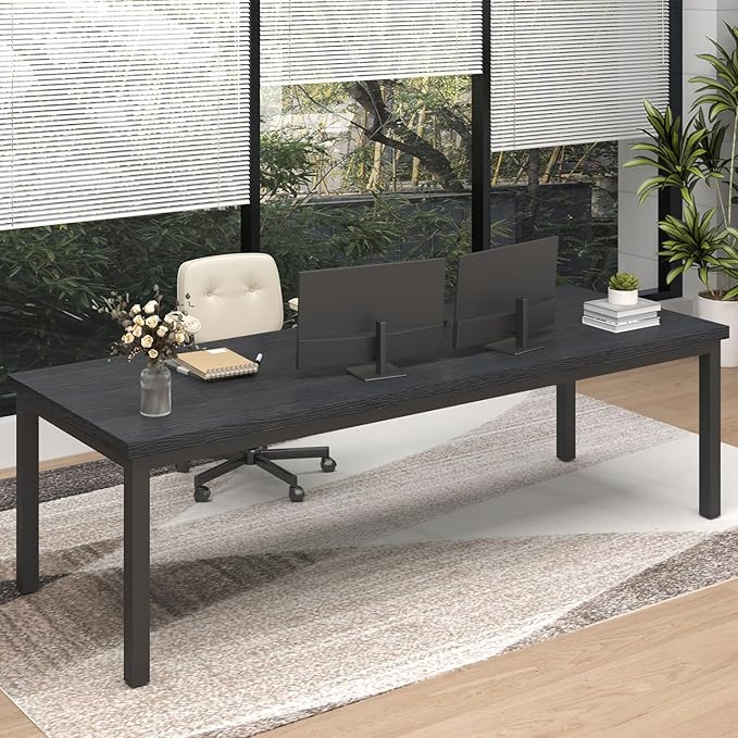 70.8 Inch Large Computer Desk, Long Gaming Table, Modern Two Person Desk Large by Unknown