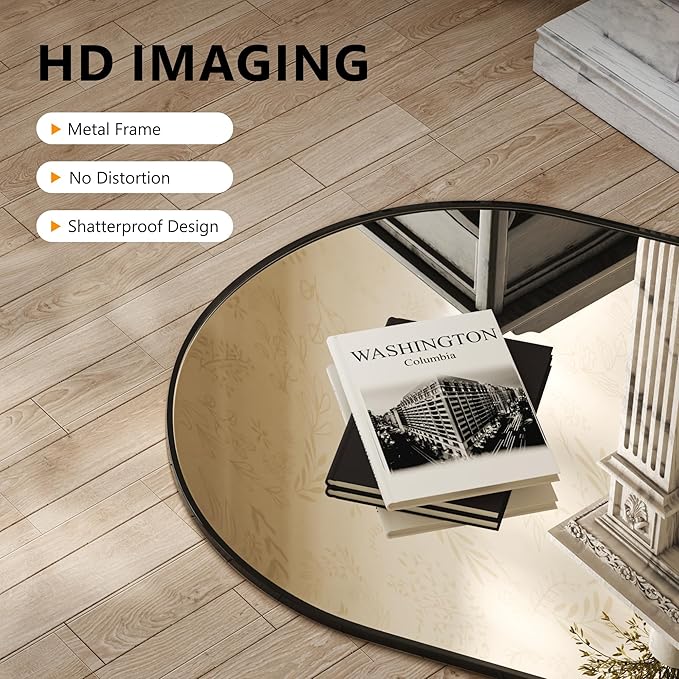Arched Wall Mirror for Bathroom, Mirrors for Wall, Vanity Mirror for Bedroom - Image 2