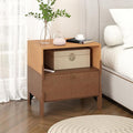 SBS-AL-21-23 Sebastack Night Stand, Customizable 2 Drawers Bedside Table by WHOOSPEREH