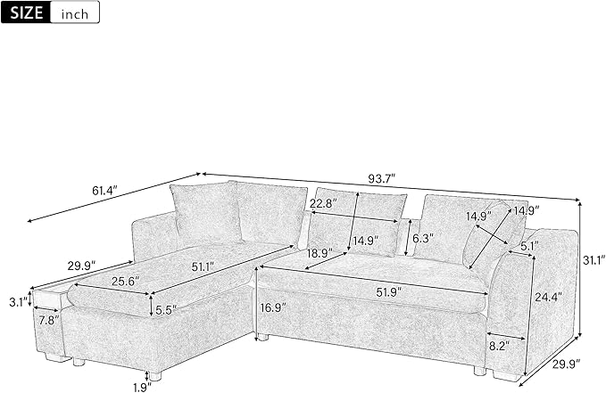 Ball & Cast Modular L-Shaped Sectional Sofa - Image 2