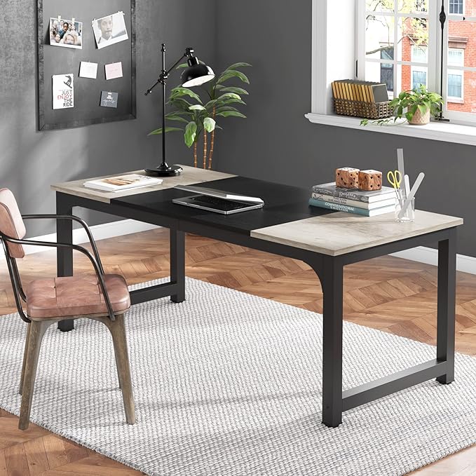 Tribesigns Modern Computer Desk, 70.8 x 31.5 inch Large Office Desk Computer - Image 5