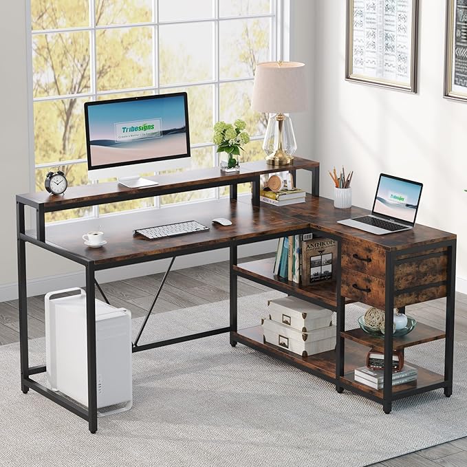 Tribesigns Reversible L Shaped Desk - Image 3