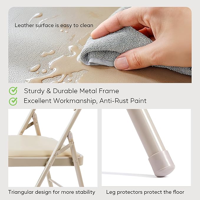 HealSmart 2 Pack Folding Chairs - Image 6