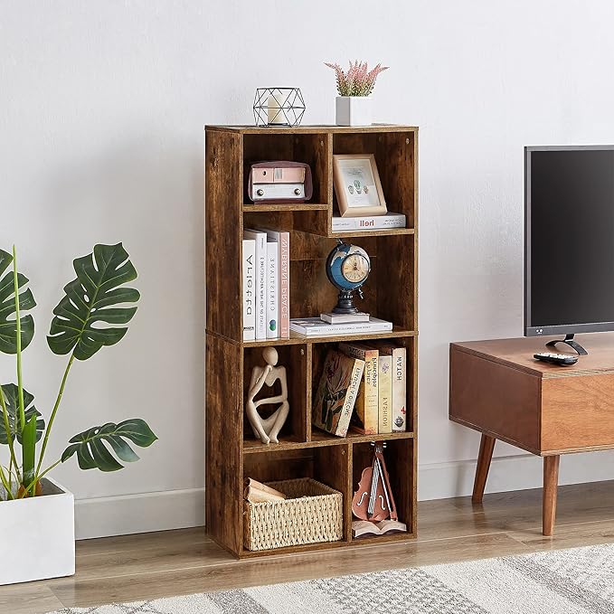 VECELO 42 Inch High Bookcase, 4-Tier Modern Storage Cabinet - Image 2