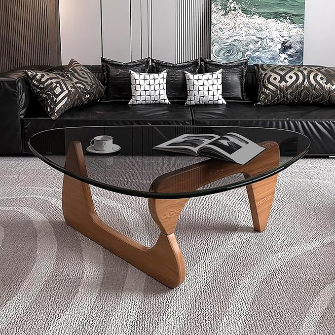 Modern Glass Coffee Table for Living Room, Small mid Century Modern Coffee Table - Image 8