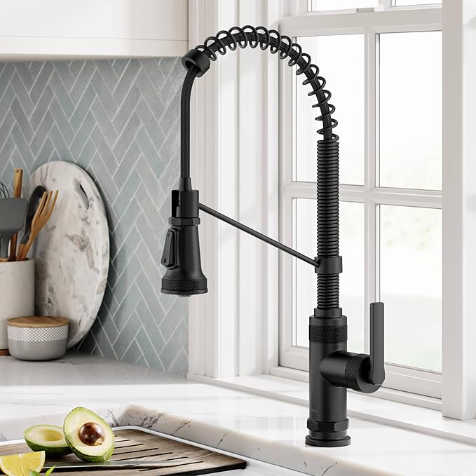KRAUS Allyn Commercial Style 2-Function Single Handle Pull Down Kitchen Faucet by KRAUS