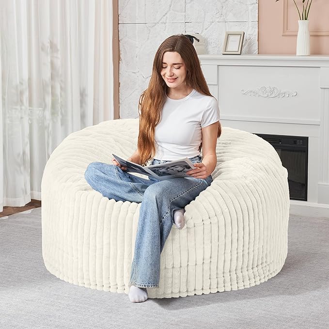 HABUTWAY 3FT Bean Bag Chair, Memory Foam Beanbag Chair by HABUTWAYMakeYourLifeComfortable