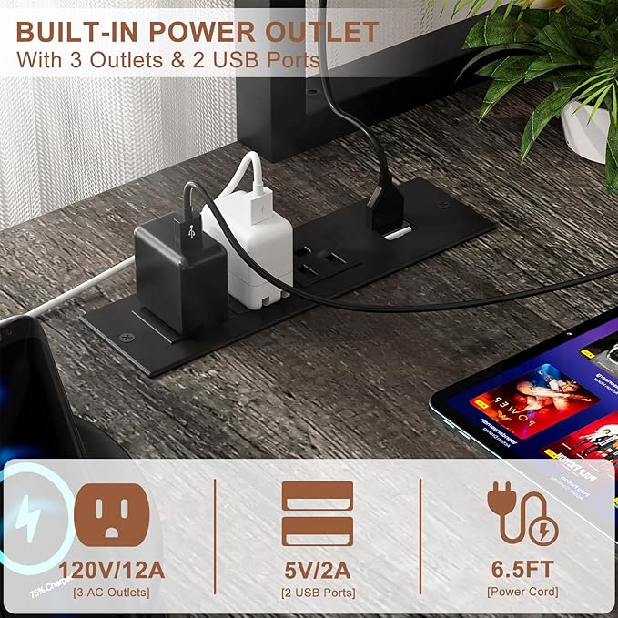 Aheaplus L Shaped Gaming Desk - Image 3