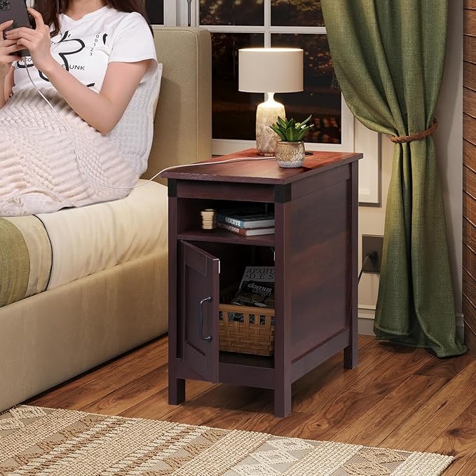 WLIVE Narrow End Table Set of 2 - Image 6