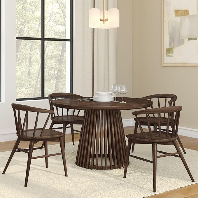 Plank+Beam Lido Round Dining Table, Minimalist Kitchen Table - Image 6