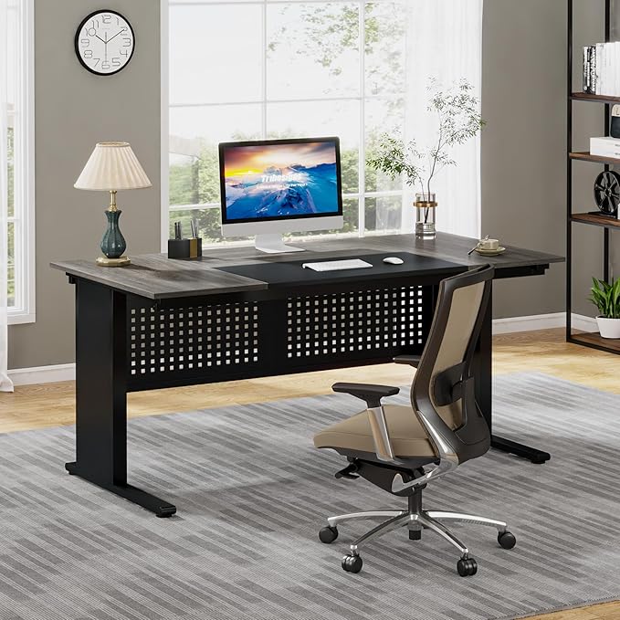 Tribesigns 63 Inch Executive Desk - Image 7