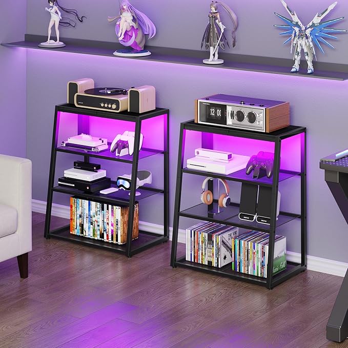 HOOBRO 4-Tier AV Media Stand - Image 5