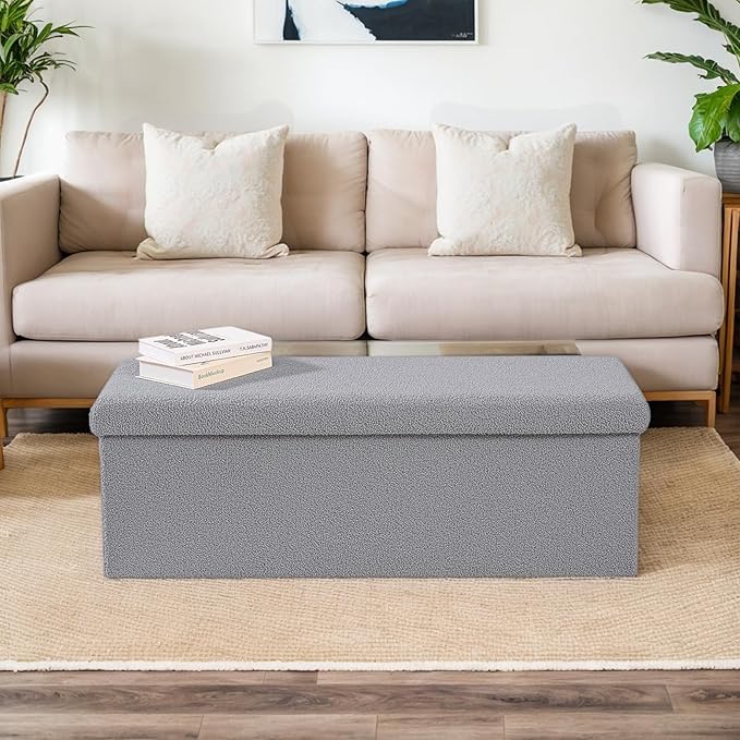 43 Inches Storage Ottoman Bench - Image 2