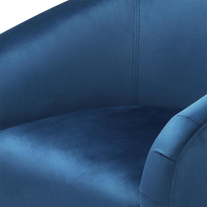 Yaheetech Club Chair, Velvet Accent Chair Upholstered Barrel Chair Sitting Chair - Image 7