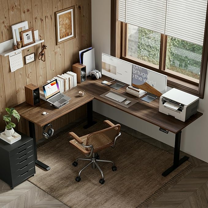 Agilestic L-Shaped Standing Desk Adjustable Height, Electric Corner Standing - Image 2
