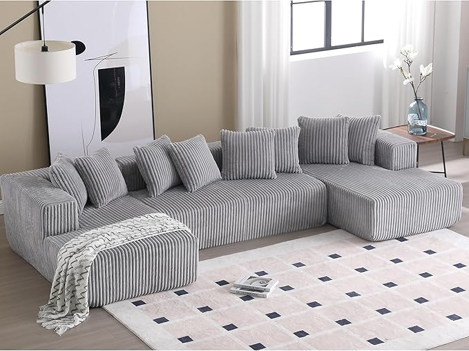 Free Combination Cloud Boneless Modular Sectional Sofa by Unknown