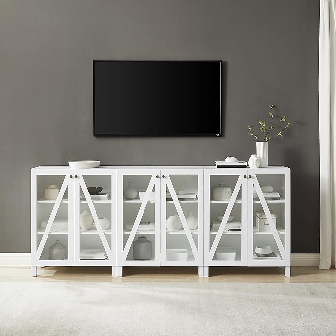 Crosley Furniture Cassai 3-Piece Entertainment Center TV Stand, Media Console - Image 7