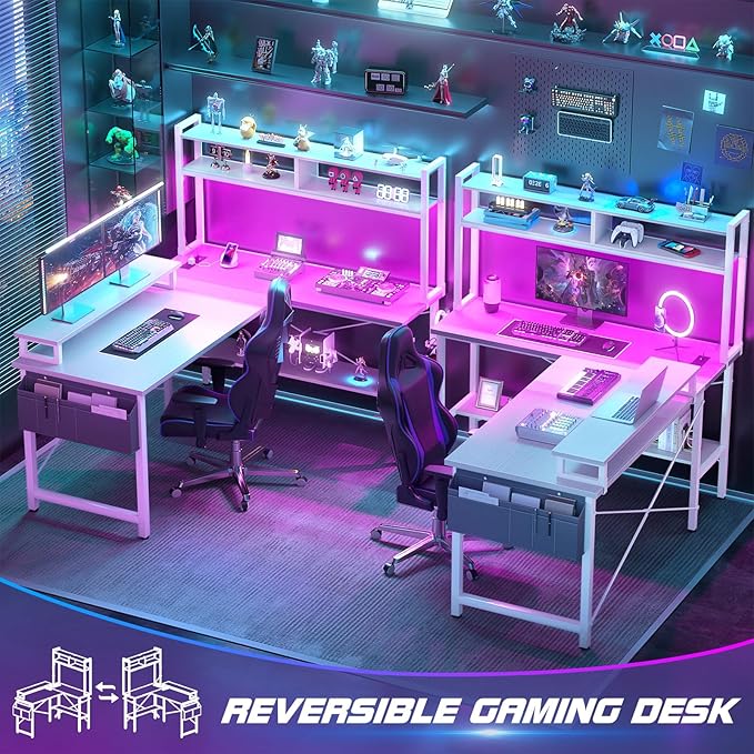 Aheaplus L Shaped Gaming Desk - Image 7