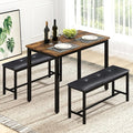 Rovibek Dining Room Table Bench Set by Rovibek