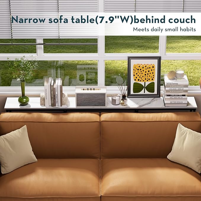 WOHOMO Console Table, Small Modern Entryway Table - Image 5