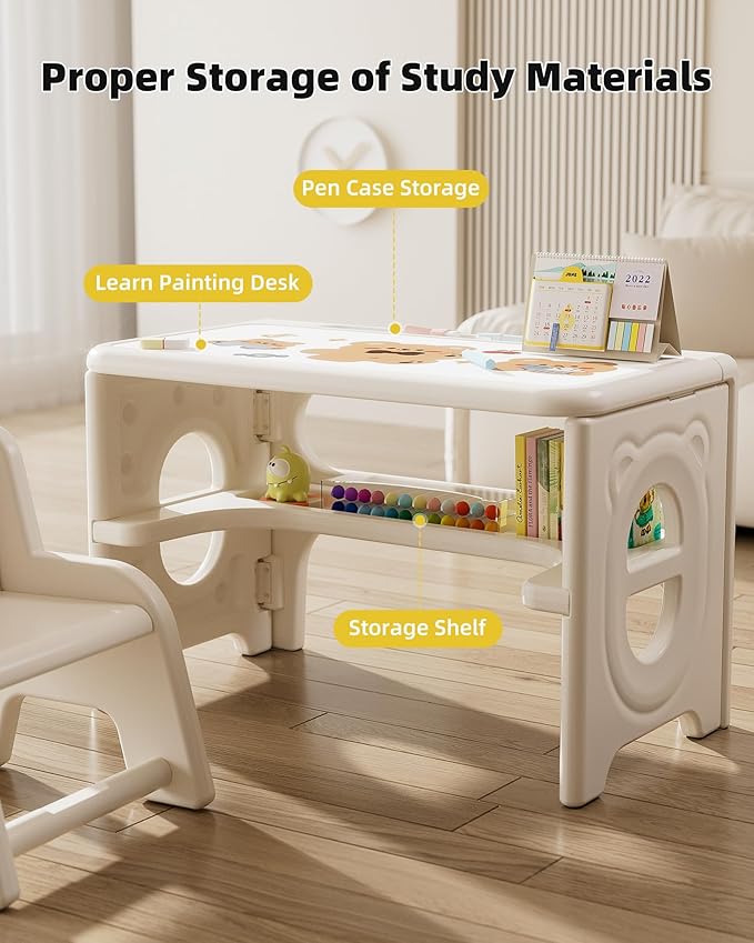 Toddler Table and Chair Set, Activity Table - Image 5