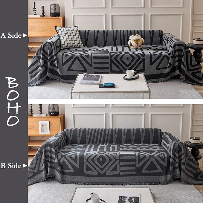 HANDONTIME Boho Geometric Couch Covers - Image 2