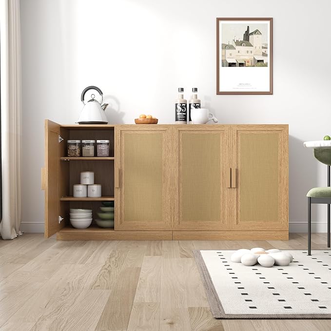 Buffet Cabinet, 2-Doors Sideboard Cabinet - Image 9