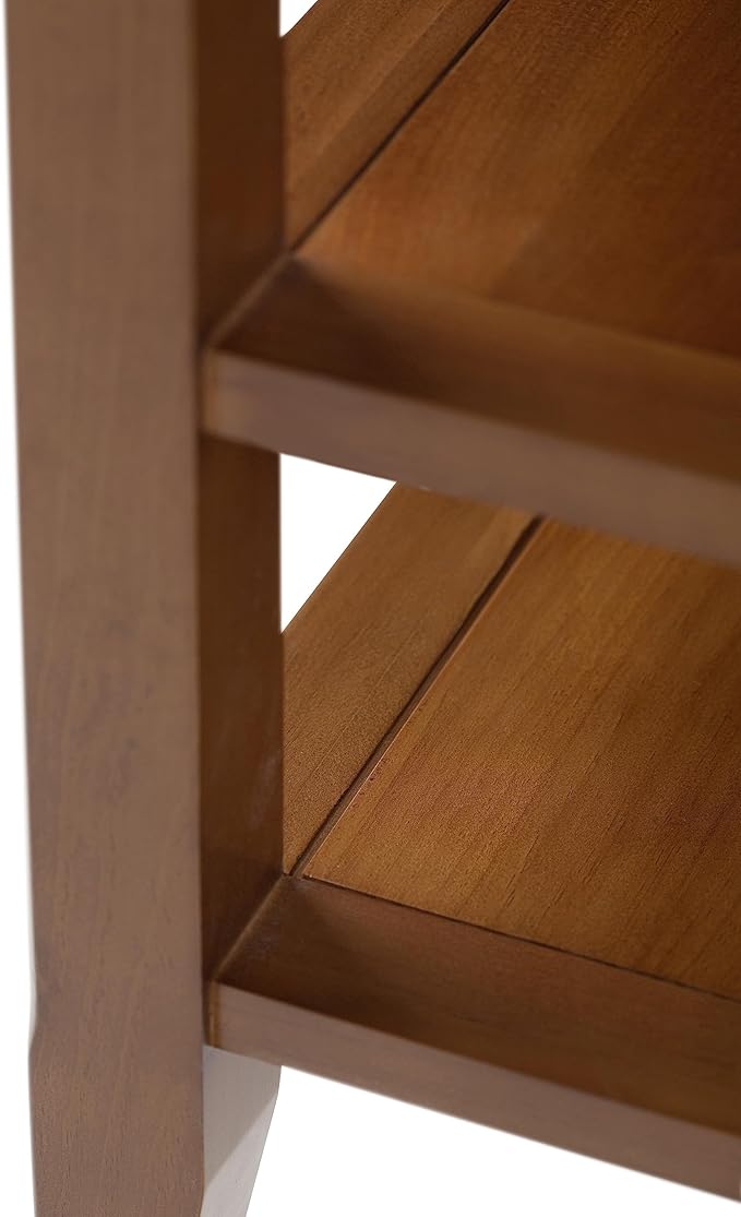 SIMPLIHOME Acadian SOLID WOOD 19 inch Wide Square Transitional End Table in - Image 7