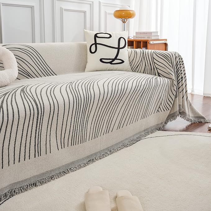 STACYPIK Stylish Striped Sofa Cover - Image 8