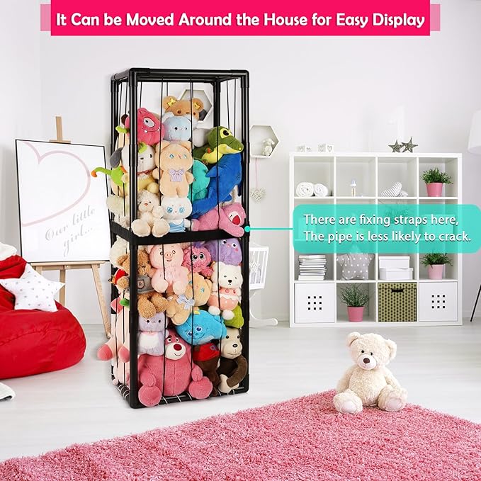 Stuffed Animal Zoo Storage Stuffed Animal Holder PVC Plush Storage Organizer - Image 6