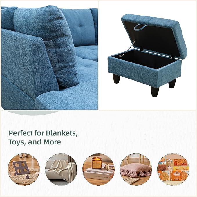 L Shaped Sectional Couches for Living Room, Modern Modular Sectional Sofa - Image 4