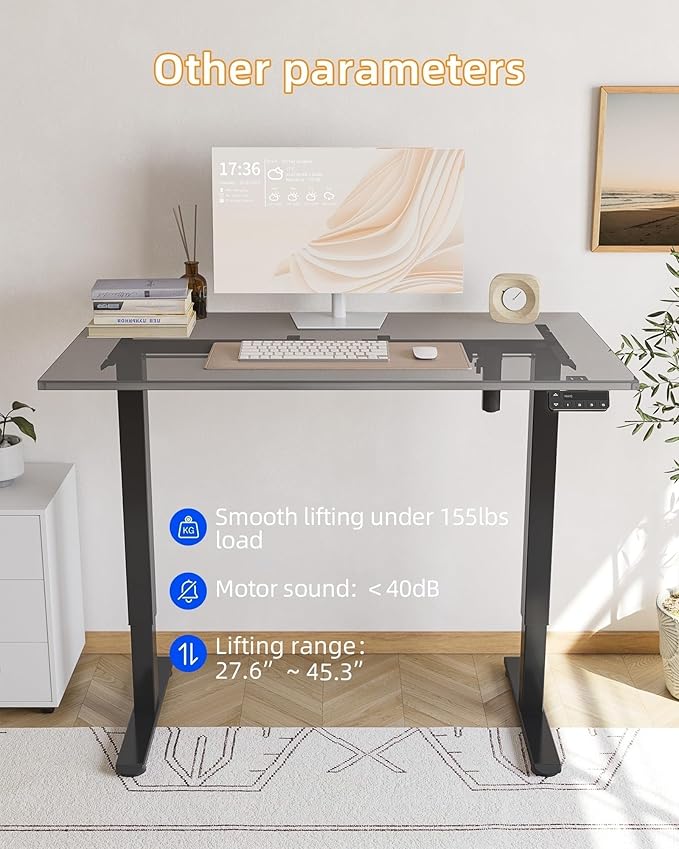 YIHAYO Standing Desk Frame, DIY Workstation, Frame Only, Adjustable Desk - Image 6