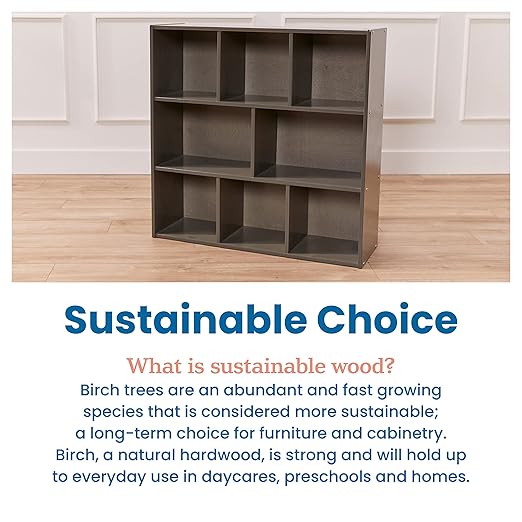 ECR4Kids Streamline 8-Compartment Storage Cabinet, Classroom Furniture - Image 8